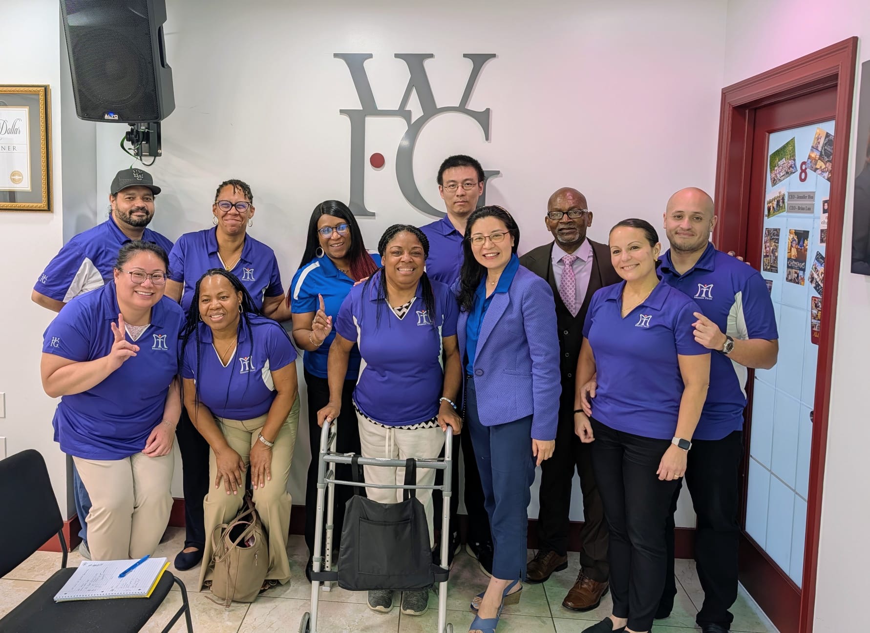 Courage Coach Jess attending the WFG Missions Team Elite Circle Meeting to discuss faith, business goals, and family legacy in New York.